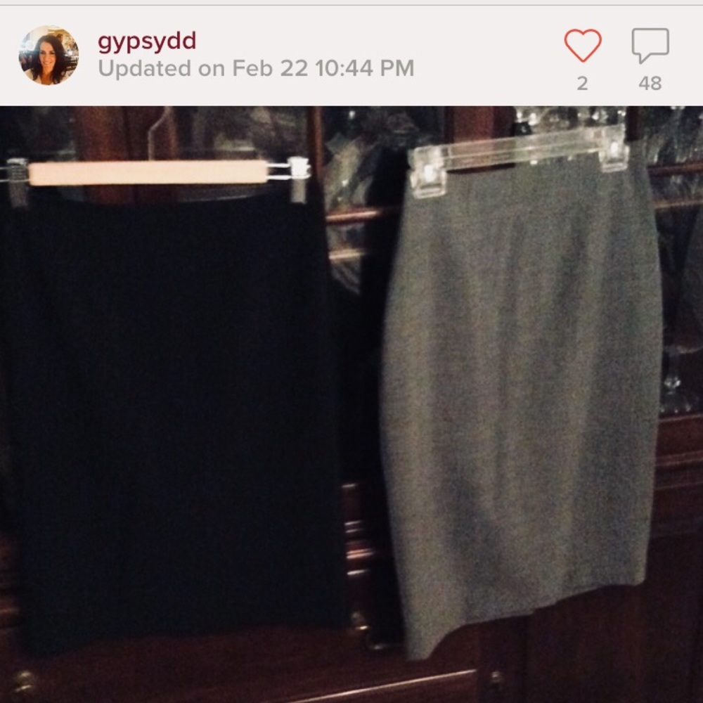 2 Club Monaco Pencil fitted skirts